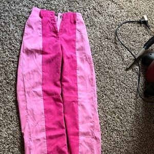 SHEIN Pink and Fuchsia Women's Casual Jeans